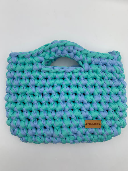 Bolsa de mano en azul turquesa