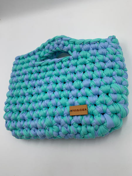 Bolsa de mano en azul turquesa