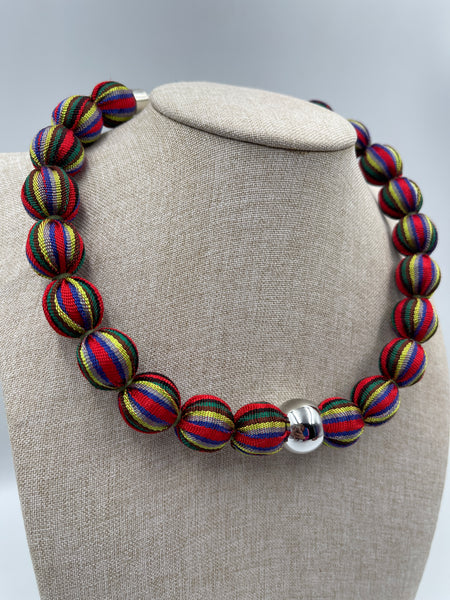 Collar granada y jade